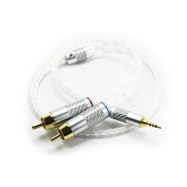 Ablet 2.5mm Balanced TRRS Male to Dual RCA Male HiFi Cable Compatible with Astell&Kern AK100II, AK120II, AK240, AK380, AK320, DP-X1A, FIIO X5III, XDP-300R, iBasso DX200, CAN