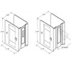 Deltana Sdar325u3 Heavy Duty Pocket Lock Adjutable Sliding Door Receiver,