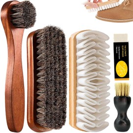 Kit de 5 Herramientas Limpiar para Zapatos y Tenis de Gamuza,Incluye Paño Microfibra y Espuma,Borrador para Gamuza y Cepillo para Zapatos,Elimina Manchas/Rasguños en Nubuck,Lona y Más