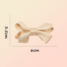 Oenothera 20 Pieces 10 Color Baby Girls Clips, Baby Hair Bows, Ribbon Bows Clips, with Full Ribbon Lined Non slip, for Infant Toddlers Little Girls