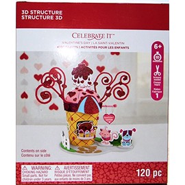 Valentines Day Ice cream Shop Craft Fun Foam Kit Centerpiece Activity 120 Pieces