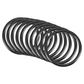 QUARKZMAN Nitrile Rubber O-Ring Round Washer 38 mm x 32 mm x 3 mm for Tap Plumbers Repair Seal Connection, Black Pack of 10