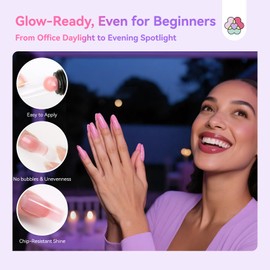 SAVILAND Poly Extension Gel Nail Kit: 15 Colors Poly Gel kit for 4 Weeks Lasting, Natural-Looking Poly Gel Clear White Pink Nude with Slip Solution U V Lamp Suitable for All Seasons Starter Art DIY