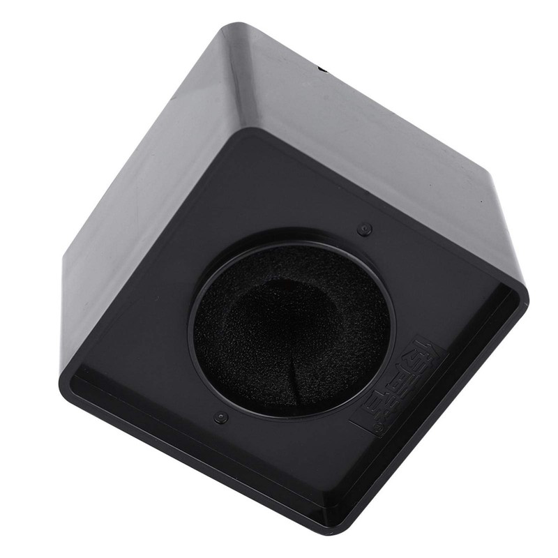 Mic Flag, Cube Shaped Portable Black 41mm Diameter Microphone Logo