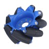 3in 45° Omnidirectional Wheel with 8 TPU Rubber Drive Rollers
