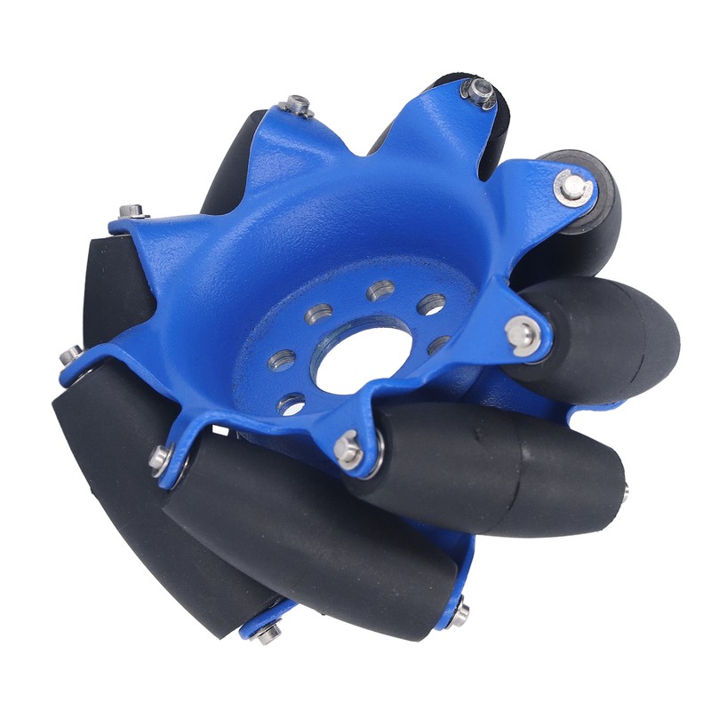 3in 45° Omnidirectional Wheel with 8 TPU Rubber Drive Rollers