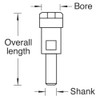 Trend Collet Extension 12 mm Shaft 8 mm Collet for