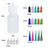 Xmasir Multi-Purpose Precision Applicator JAC Bottle for Henna Set 2pcs.1oz