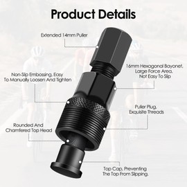 Pack of 3 Bicycle Crankset Puller, Pedal Puller, Crank Puller, Crank Puller, Pedal Puller, Bicycle Toothed Plate Crank Puller, Crank Arm Remover for Repair