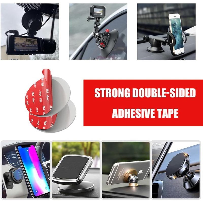 kinoco 20 x Extra Strong Round Double Sided Tape (50mm