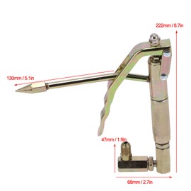 TG-001 Pistola de Engrase Giratoria de 360 ​​grados Pistola Engrasadora de Engrase de Alta Presión Herramienta de Reabastecimiento de Manual 0-50MPA