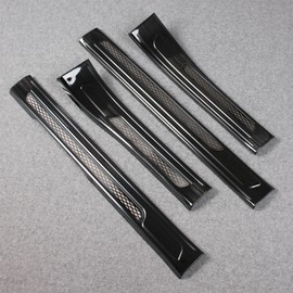 Beautost for Honda CRV CR-V 2023 2024 2025 Inside Door Sill Scuff Plate Guard Cover Trims (Black)