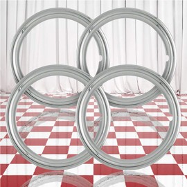Set of 4 13" Chrome 1 3/4" Deep Wheel Trim Rings