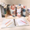 Colarr 4 Pcs Cute Mini Boho Leaves Binders for School