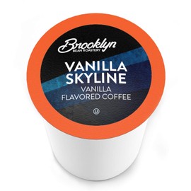 Brooklyn Beans Vanilla Skyline Gourmet Coffee Pods, Compatible with 2.0 Keurig K Cup Brewers, 40 Count
