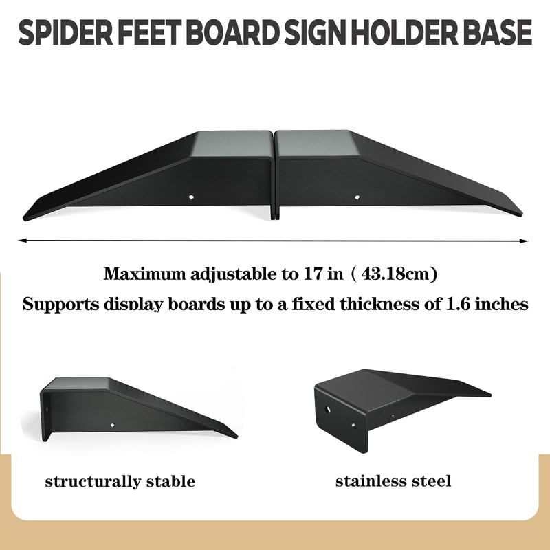 Foam Board Stand Heavy Duty Stainless Steel – Adjustable Sign
