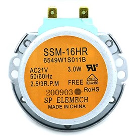 (6549W1S011B Motor Enterpark) 6549W1S011B New OEM Produced for LG Microwave Turntable Motor Replacement Part, AC21V 50/60Hz 3.0W 2.5/3 RPM…