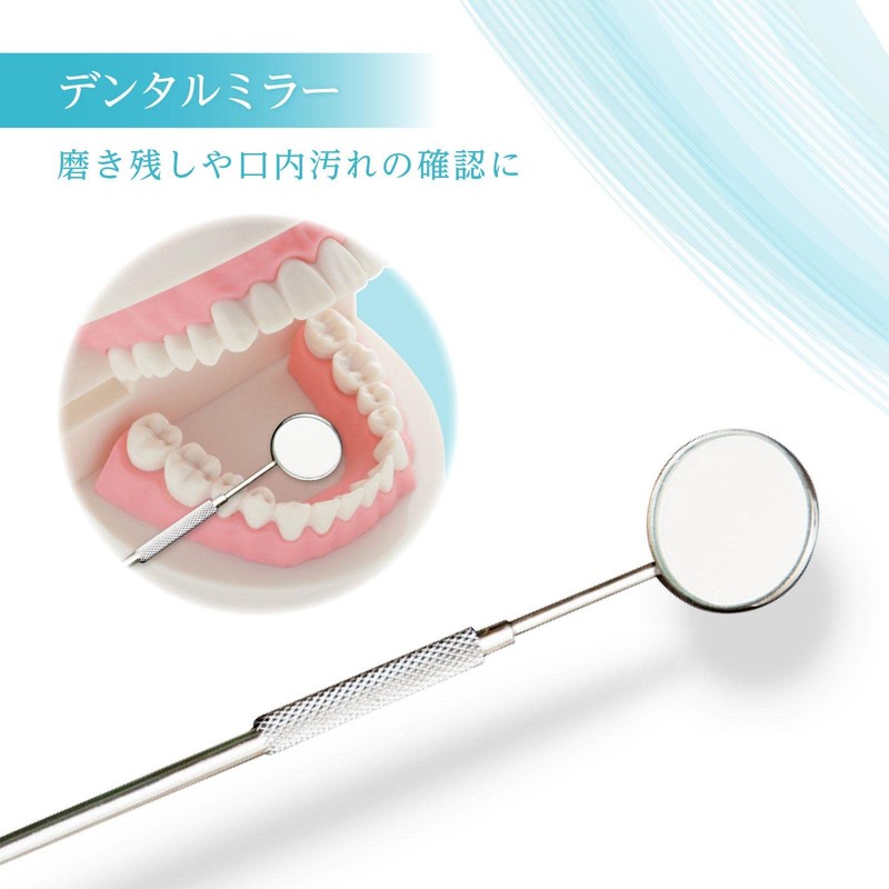 コモライフ 歯石除去セット 歯石取り 歯垢除去 一般医療機器 器具 スケーラー デンタルミラー 歯鏡 両刃