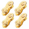 sourcing map 4pcs Bicycle Missing Link 12 Speed Reusable Steel