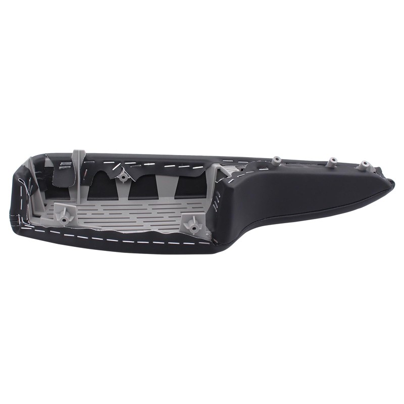 MOTOKU Front Driver Side Door Panel Trim Armrest Black Leather