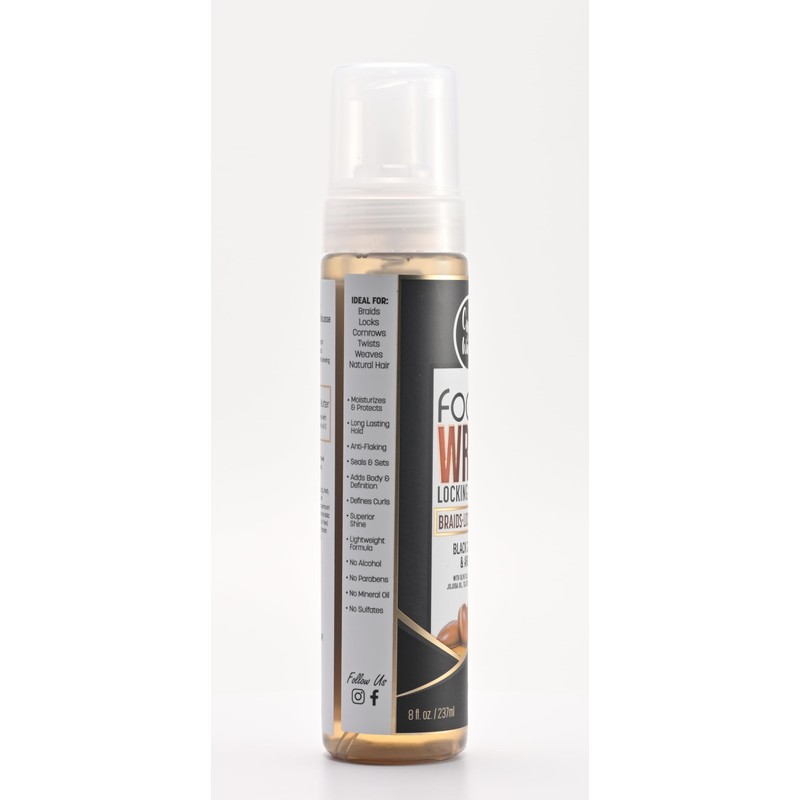 NEXT IMAGE Foam Wrap Locking Mousse (Black Castor & Argan)