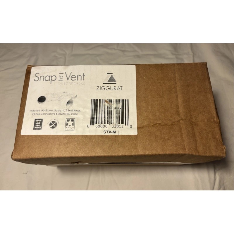 ZIGGURAT STV-M Easy DIY Clothes Dryer 4” Duct Vent Hookup