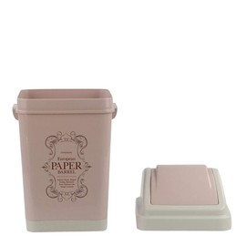 Parlynies Waste Can, Garbage Can with Lid, Trash Can, 1 Pack (Pink)