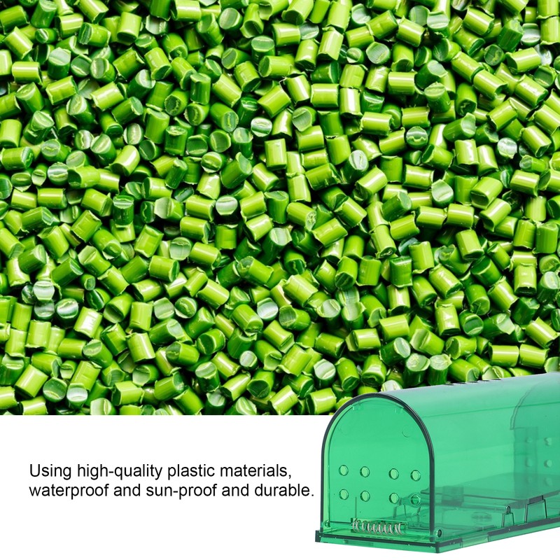 2Pcs Waterproof Mouse Trap Cage Automatic Plastic Mouse Catcher for
