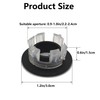 Hayaww 4 Pieces Round Overflow Cover, Sink Overflow Ring, Sink