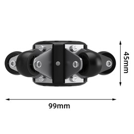 Sanyipace Guide Wheels Pipe Pulley of Sewer Camera Probe, for 0.87in/22mm and 0.9in/23mm Diameter Duct Camera Head, Suitable for Pipe Diameters Greater Than 4.3in/108mm Diameter