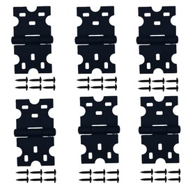 6Pcs Cabinet Door Hinges Black Kitchen Cabinet Hinges Black Hinges Face Mount Cabinet Hardware Cabinet Hinges for Furniture Accessories