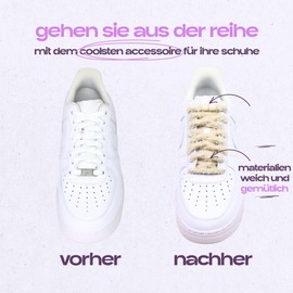 Slaace Plush Shoelaces Without Tying Laces Quick Release Elastic Laces Round with Metal Clasp - No-tie Easy Installation Fluffy Elastic Shoelaces, White