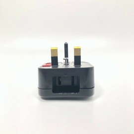 USA to UK Plug Adapter,American/Canada/Mexico to UK Plug Adapter Converter Plug with 10A Fuse,for Type A Plug Black