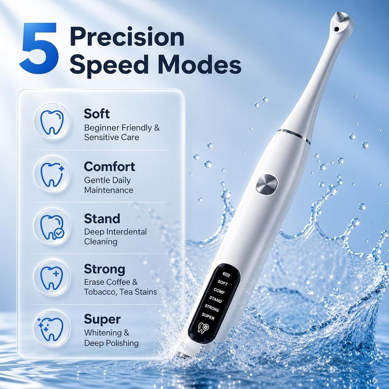 Pulidor de Dientes Valkynos con Kit de Blanqueamiento y 5