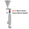 Rigdance Aluminum 20mm Ball to Action Camera Mount for Gopro