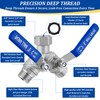 304 Stainless Steel Garden Hose Splitter 2 Way Heavy Duty,