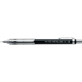 Pentel PG-METAL350 Drafting Pencil, 0.3mm, Black, PG313-A