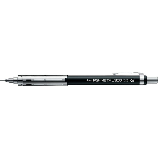 Pentel PG-METAL350 Drafting Pencil, 0.3mm, Black, PG313-A