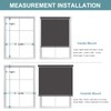 MYshade Custom Blackout Roller Window Shades Corded Roller Shades for