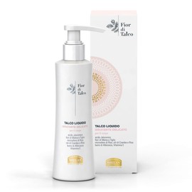 Helan, Fior di Talco, Talco Liquido, Crema Idratante Corpo per Pelle Morbida e Nutriente - Leggera, Fresca, Antiossidante, Non Unge - Arricchita con Acido Ialuronico, Olii e Vitamina E - 200 ml