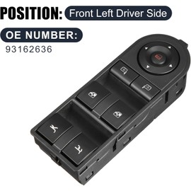 Merautop SJ Window Regulator Switch Replacement for Tigra Twintop X04 Car Accessories Part # 93162973 93164498 93162636