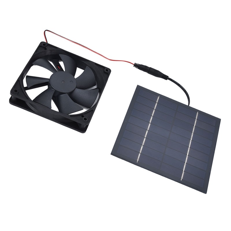 Solar Powered Exhaust Fan 10W Single Fan Waterproof Solar Panel