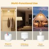 NookNova Rechargeable Light Bulbs, 10000mAH 3 Colors Battery Powered Light