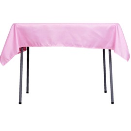 Mosley Mantel Varios Colores para Mesa de Banquetes, Eventos y hogar Rectangular, Cuadrados o Redondos (Rosa Pastel, Cuadrado 148x148 cm)