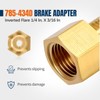 LitartPRO 4PCs 785-434D Brass Brake Adapter, 1/4" to 3/16" Inverted
