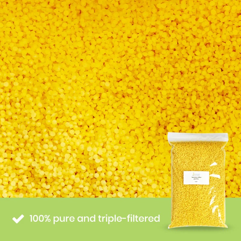 Soapeauty Yellow Beeswax Pastilles Beads 100% Pure & Natural Made