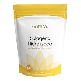 Entera | Colágeno Hidrolizado Puro 500g, Péptidos de Colágeno Tipo I y III, Suplemento Alimenticio, Sin Sabor, Sin Azúcar, Fácil de Mezclar, Incluye Medida Dosificadora, Libre de Gluten