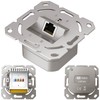 hb-digital 1x CAT 6a Network Socket LAN Socket Universal Junction