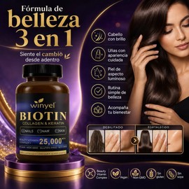 Biotina Alta Potencia Con Colágeno Para Rutina Belleza
