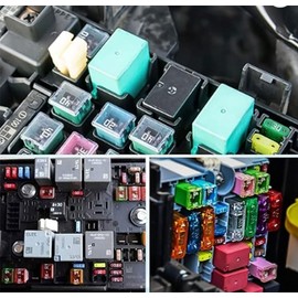 lightSummer (200Pcs) 35 Amp Standard Fuse, 35A Car Blade Fuses for Car/RV/Truck/SUV/Motorcycle/Boat (5A) (35AMP)